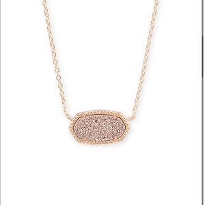 Kendra Scott Elisa Rose Gold Pendant Necklace